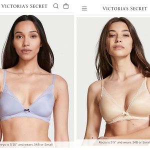 2 💜 NEW smart size bralettes by Victoria Secret.